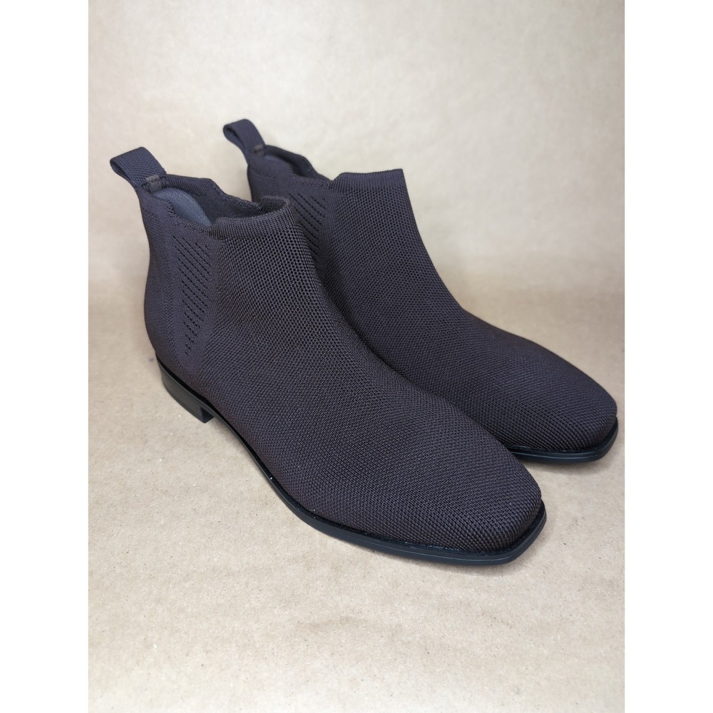 VIVAIA Women Size 39.5 Chelsea Boot Ryan Slip On Brown Knit Ankle Boots Comfort